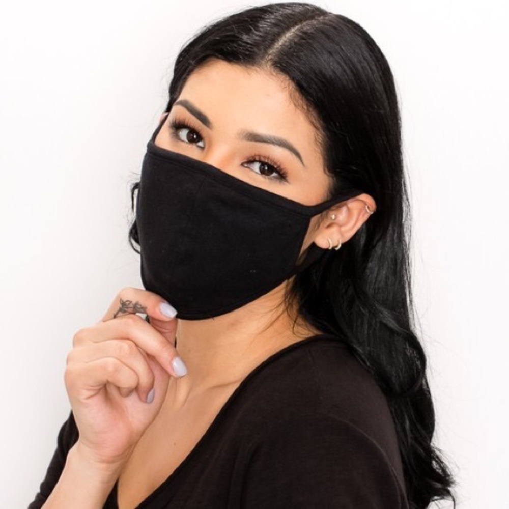 MADE IN USA, Black Unisex Face Mask - Picture 4 of 6